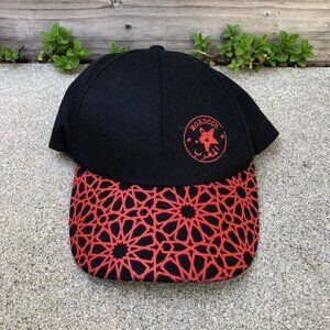 ZAIN MOROCCO Baseball Hat Men's One Size Adjustable Cap Black Red​​